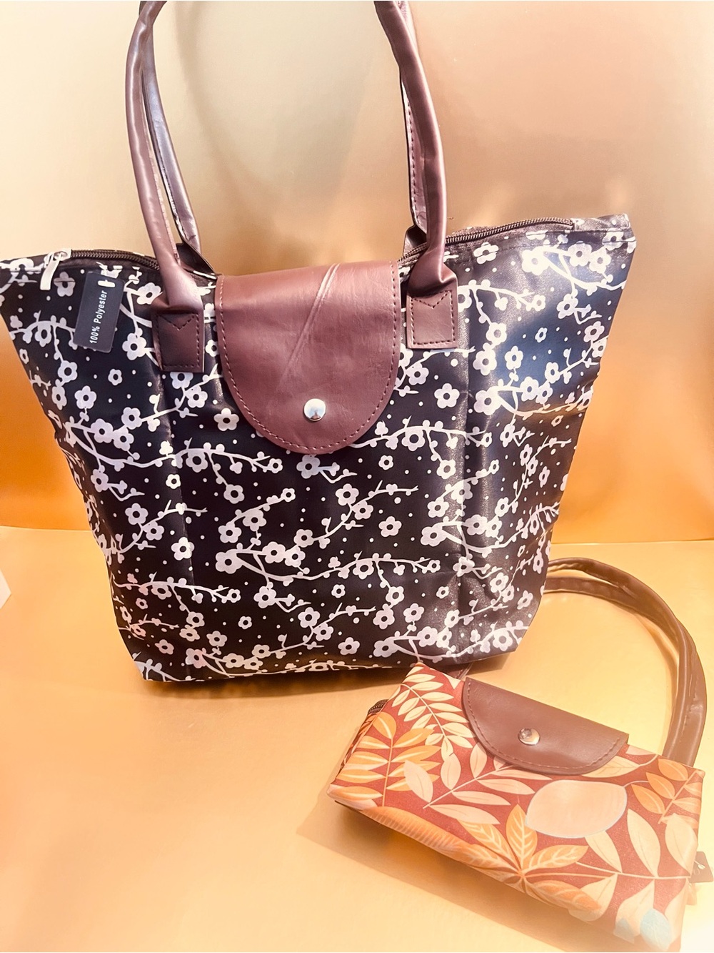 Random Foldable and To Go Tote bag NWT